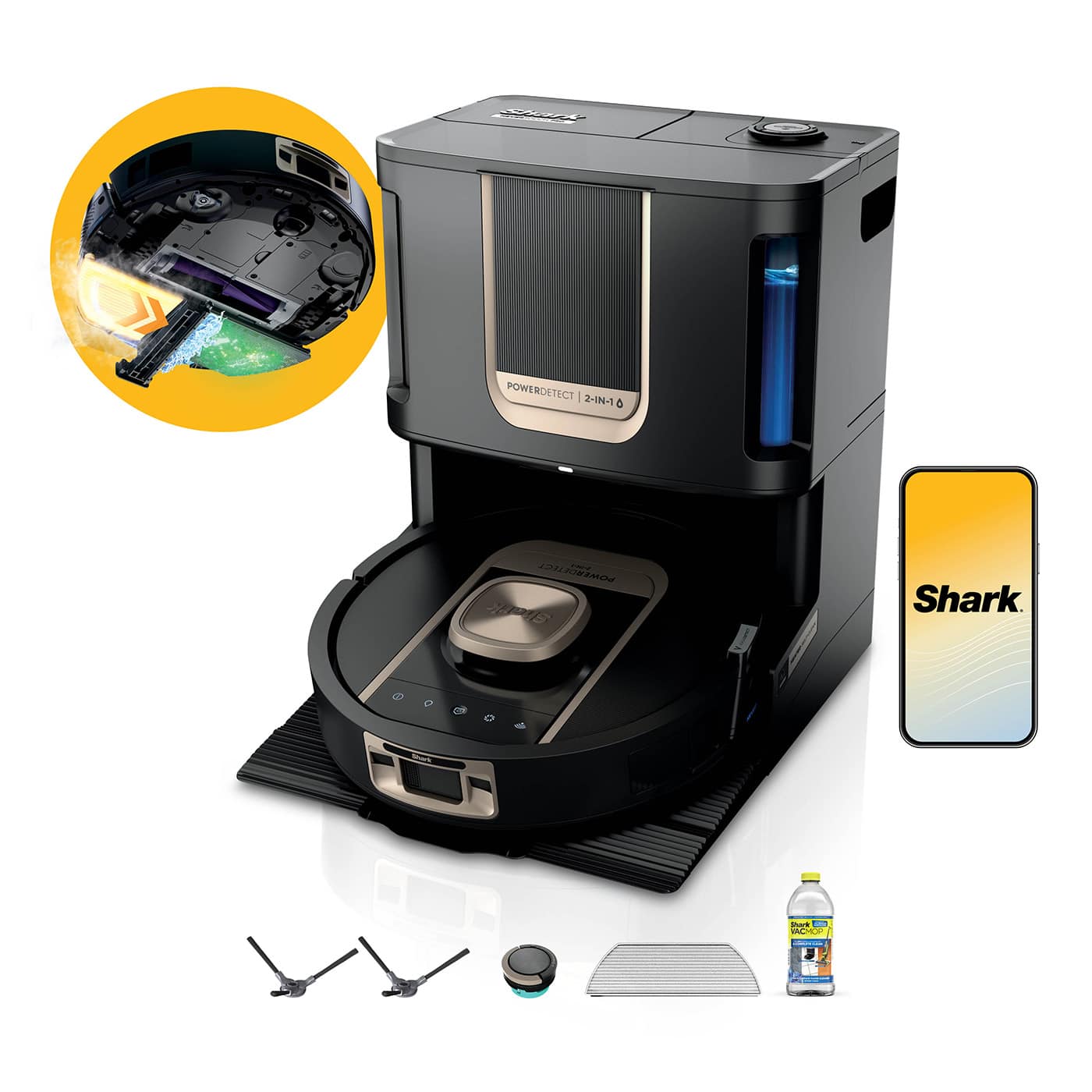 00_RV2900XEUK_01.jpg Shark ThermaCharged PowerDetect Wet & Dry Robot Vacuum in Black | RV2900XEUK | by SharkNinja - Image 1