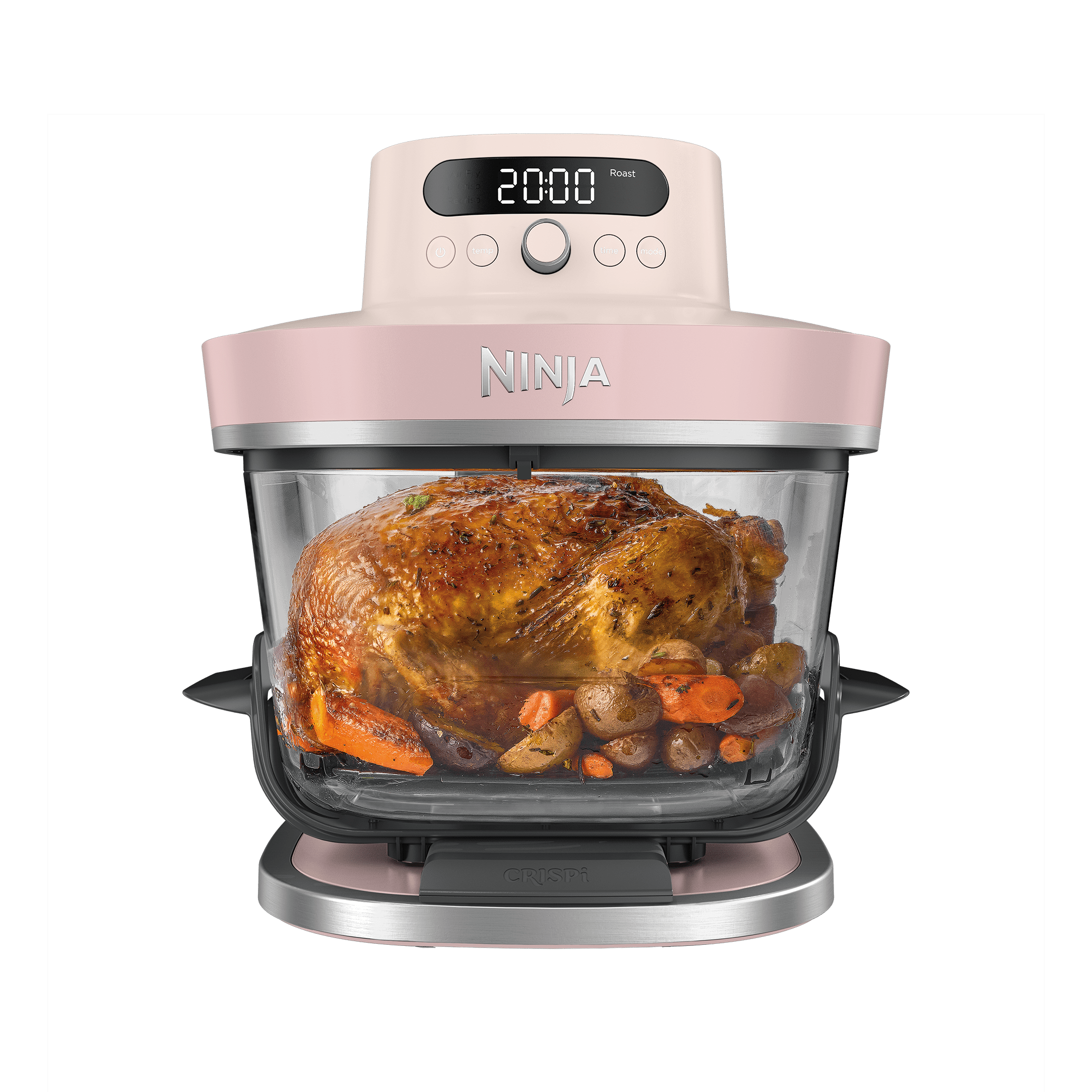 AS101UKRS_01.png Ninja CRISPi PRO 7-in-1 XL Glass Air Fryer – in Rose Quartz | AS101UKRS | by SharkNinja - Image 1
