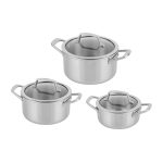Ninja EverClad Stainless Steel 3-Piece Set in Silver | C93000DE | by SharkNinja