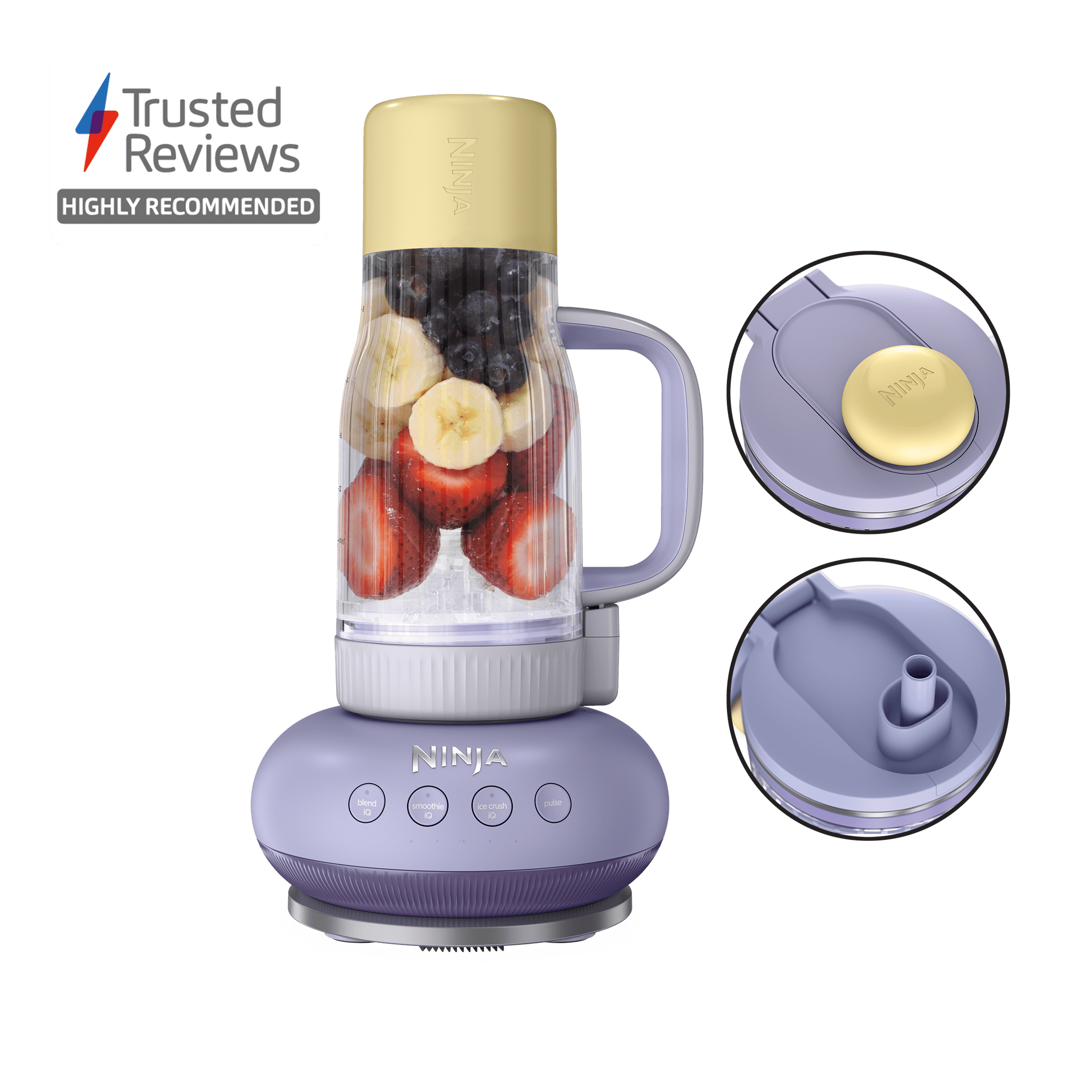 DB351UKPR_01.png Ninja BlendBOSS Tumbler Blender in Lavender Lemonade | DB351UKPR | by SharkNinja - Image 1