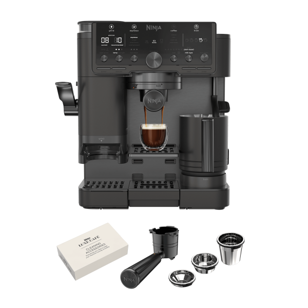 Ninja Luxe Café Pro Espresso Machine in Black on Black | ES701UKBK2 | by SharkNinja