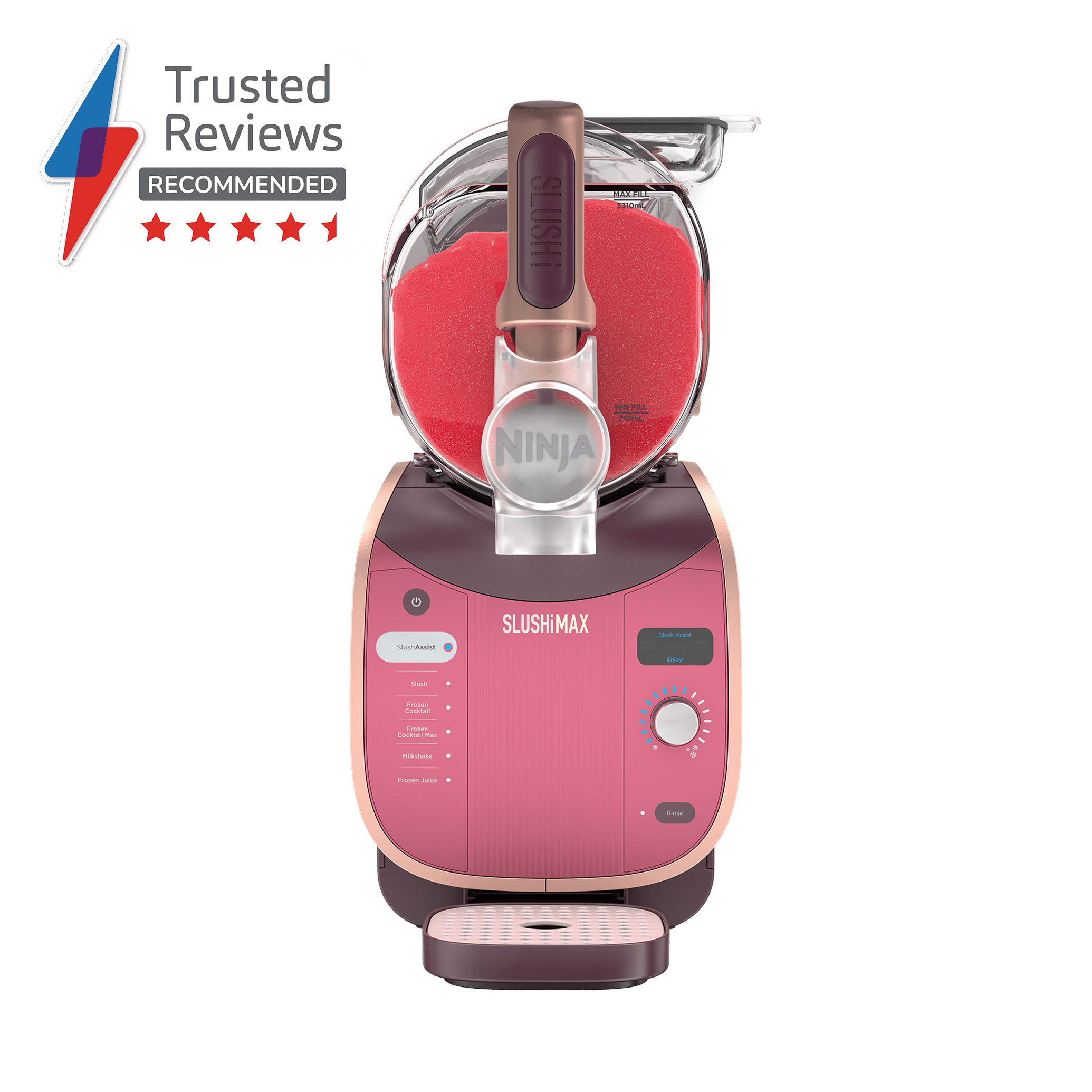 FS605UKOR_01.png Ninja SLUSHi MAX Frozen Drink Maker in Blood Orange | FS605UKOR | by SharkNinja - Image 1