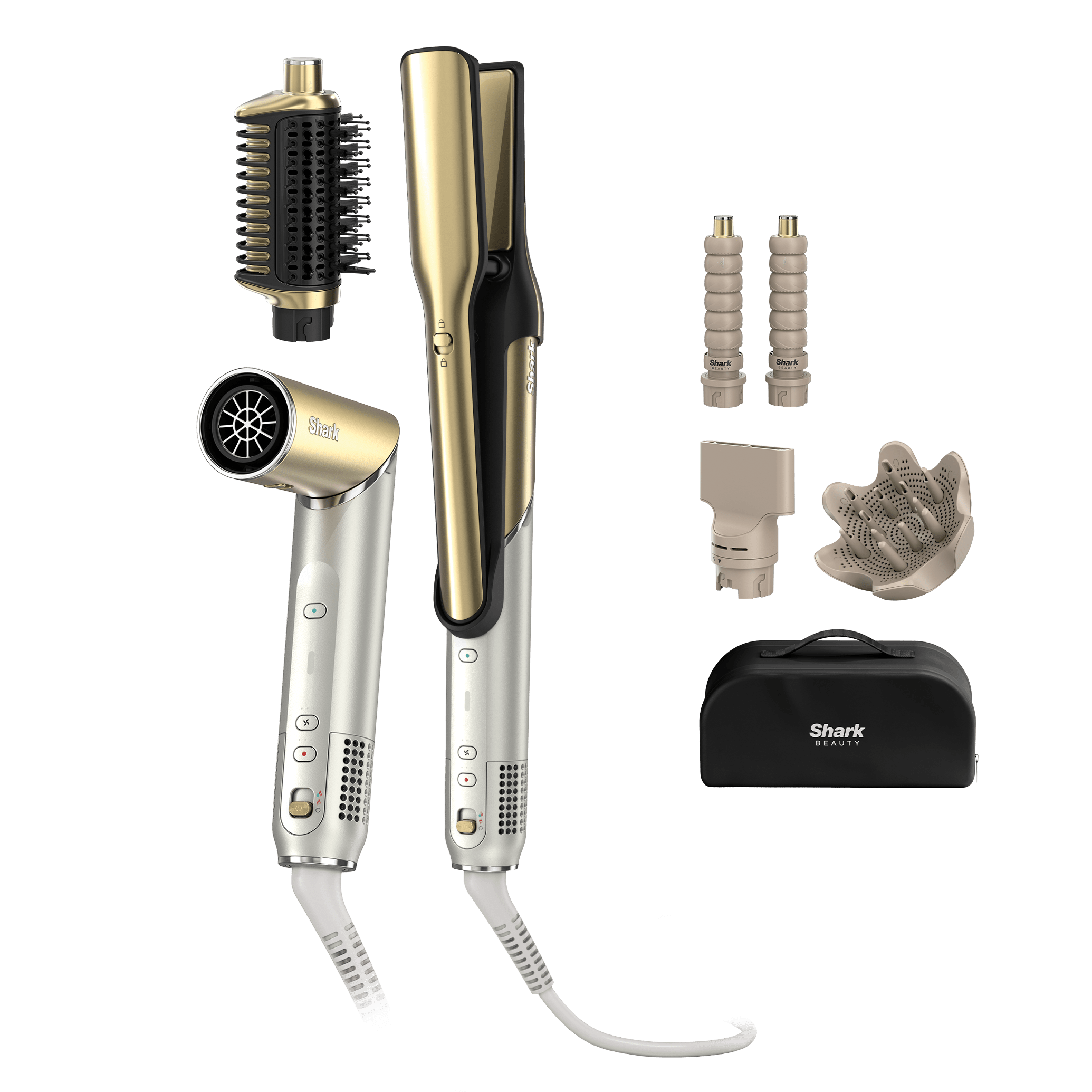 HD6052SUK_01.png Shark Glam Ceramic & Air Styling and Drying System with Diffuser in Gold | HD6052SUK | by SharkNinja - Image 1