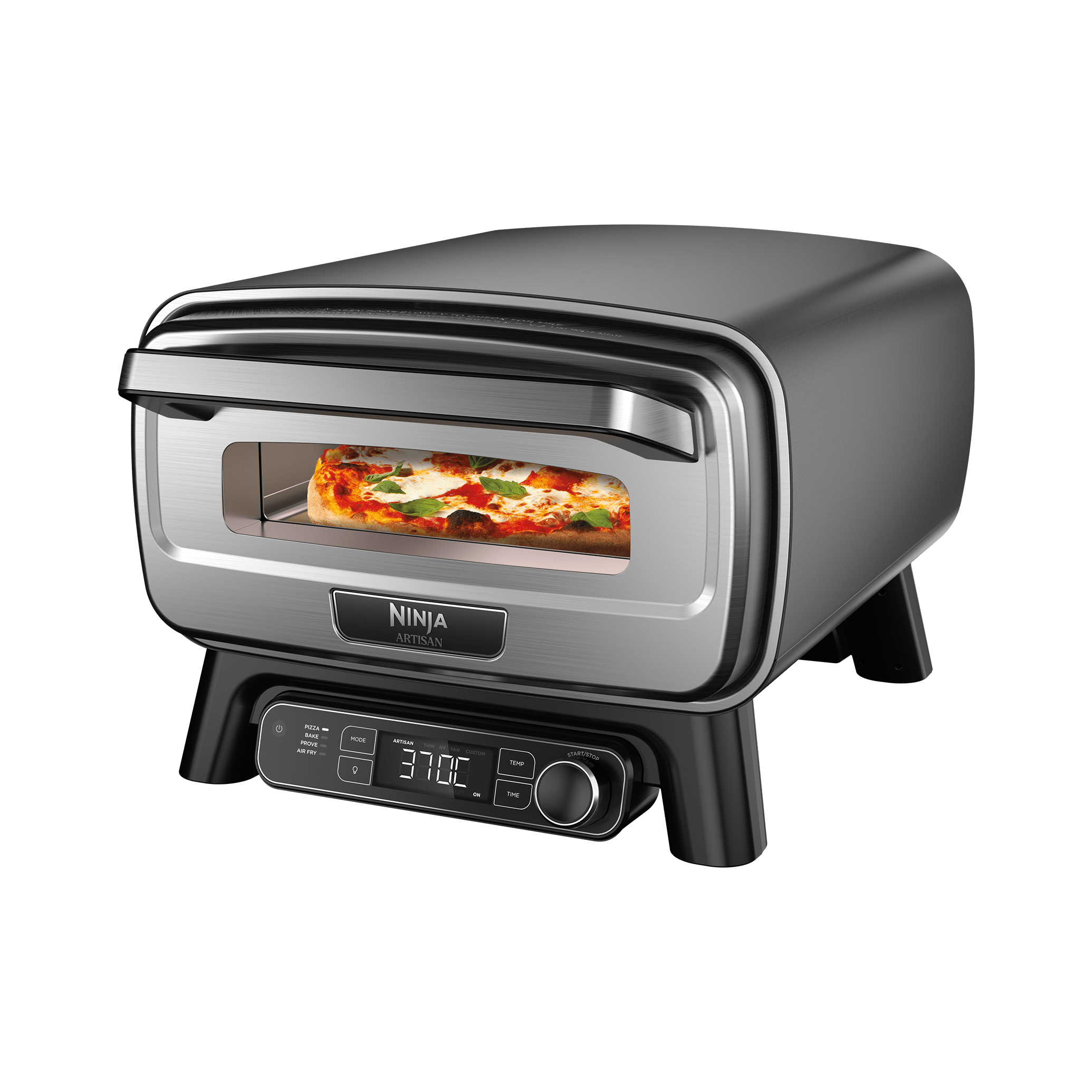 MO201UK_01.png Ninja Artisan Electric Outdoor Pizza Oven & Air Fryer in Grey | MO201UK | by SharkNinja - Image 1