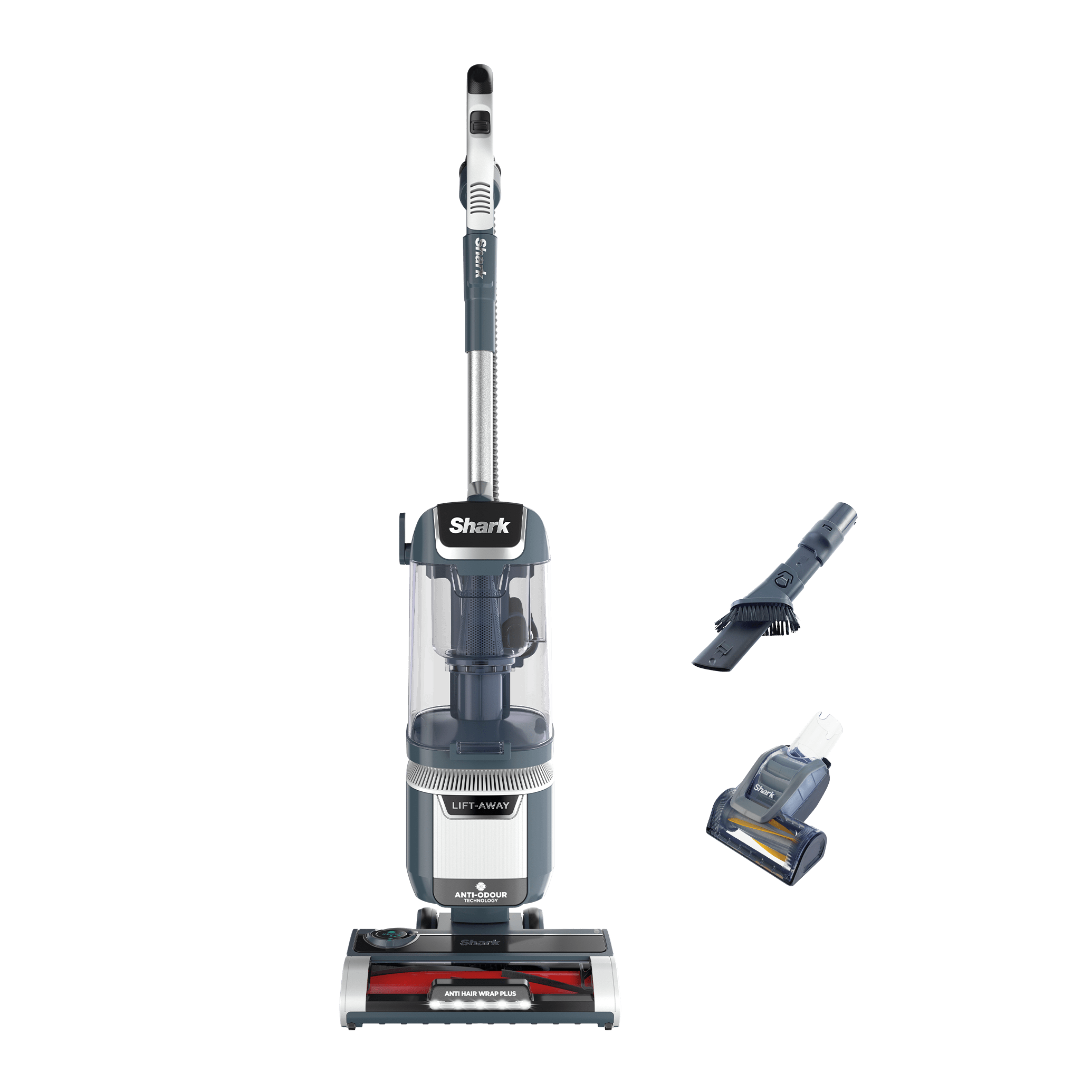 NZ780UKT_01.png Shark Anti Hair Wrap Plus Upright Pet Vacuum with Lift-Away in Smoky Grey | NZ780UKT | by SharkNinja - Image 1