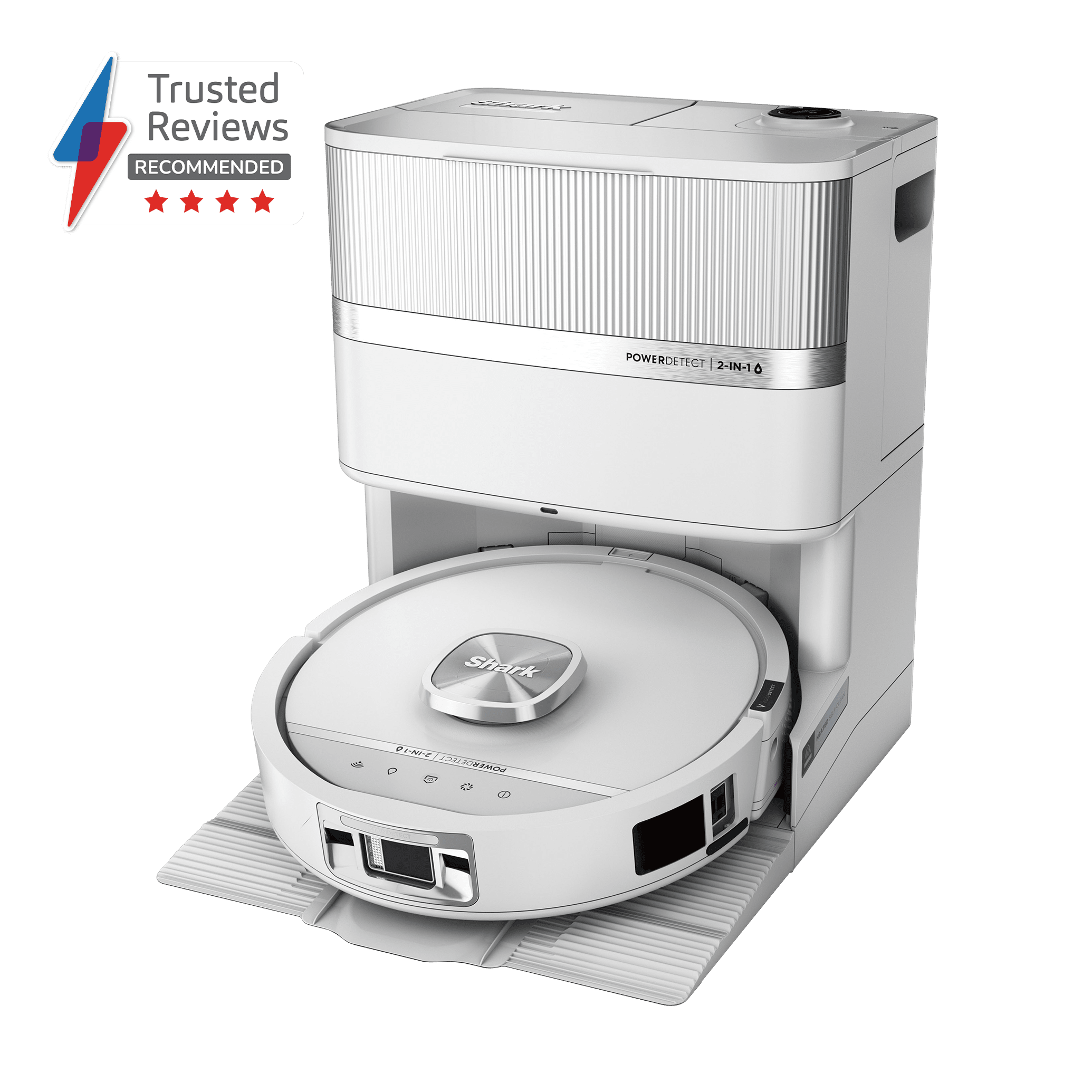 RV3000XEUKWH_01.png Shark PowerDetect UV Reveal 2-in-1 Vac & Mop Robot Vacuum – in White | RV3000XEUKWH | by SharkNinja - Image 1